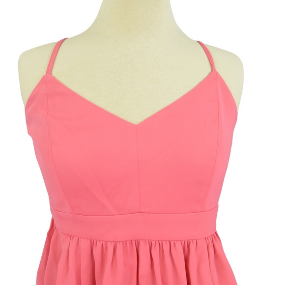 J. Crew Drapey Spaghetti-Strap Dress in Bright - Picture 4 of 8